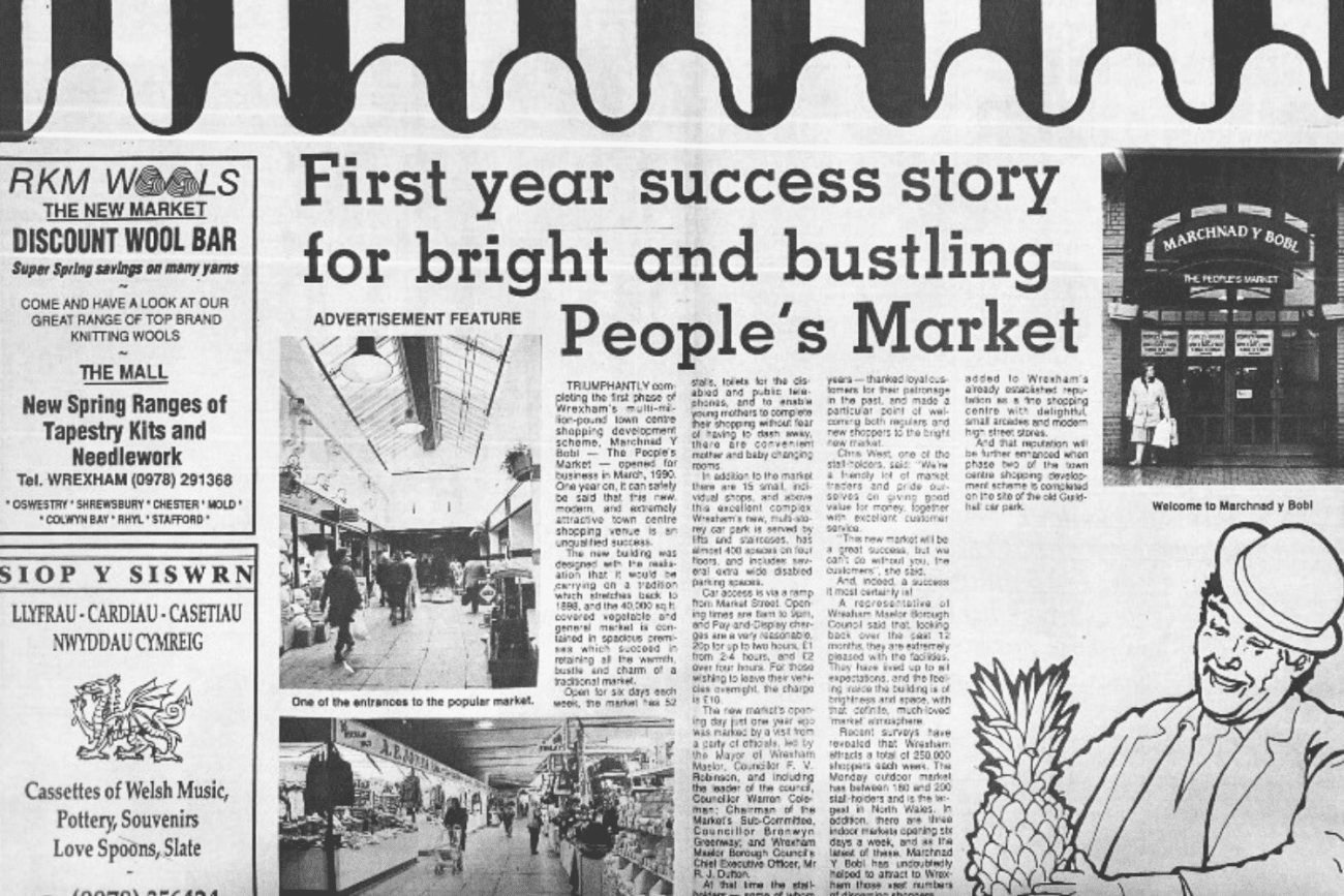 The People's Market (Images: Wrexham Leader & Wrexham Heritage Archives)